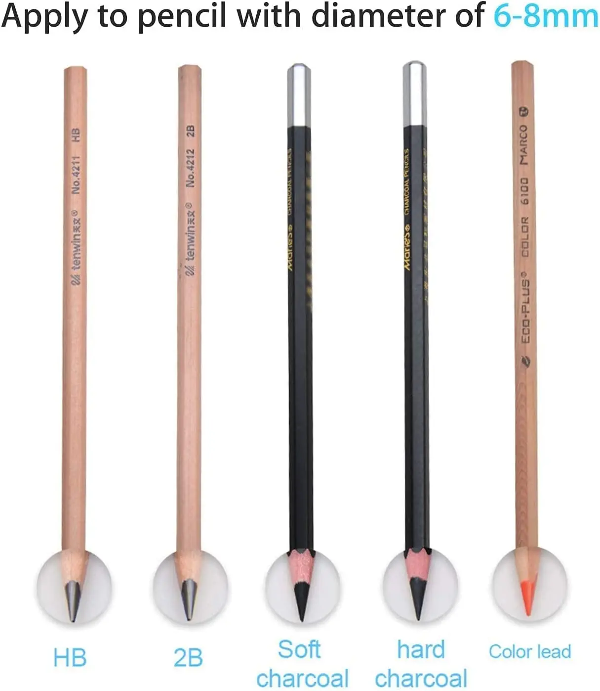 Tenwin Portable Electric/Manual 2 in 1 Pencil Sharpener Automatic Pencil Sharpener Kids Adults Auto Pencil Sharpener Stationery